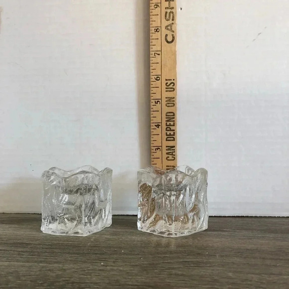 Vintage Ice Textured Candle  Holder - Picture 10 of 10